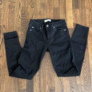 Gap black denim, true skinny